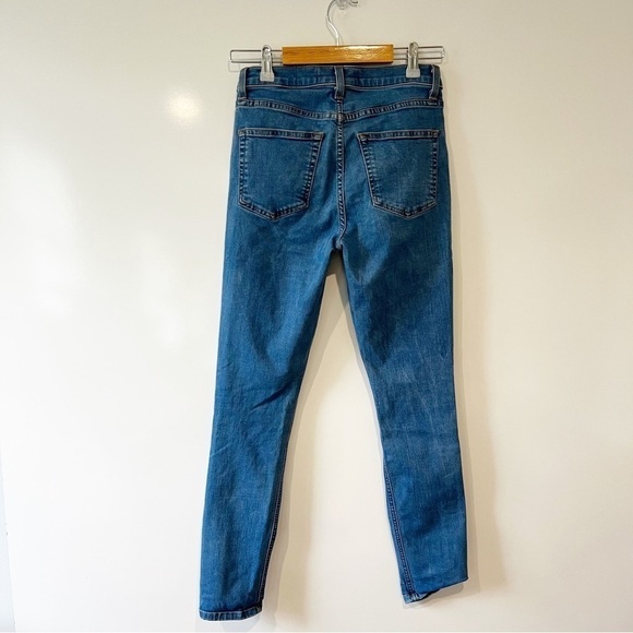 Reformation High Rise Skinny Jean True Blue Color - Picture 7 of 14